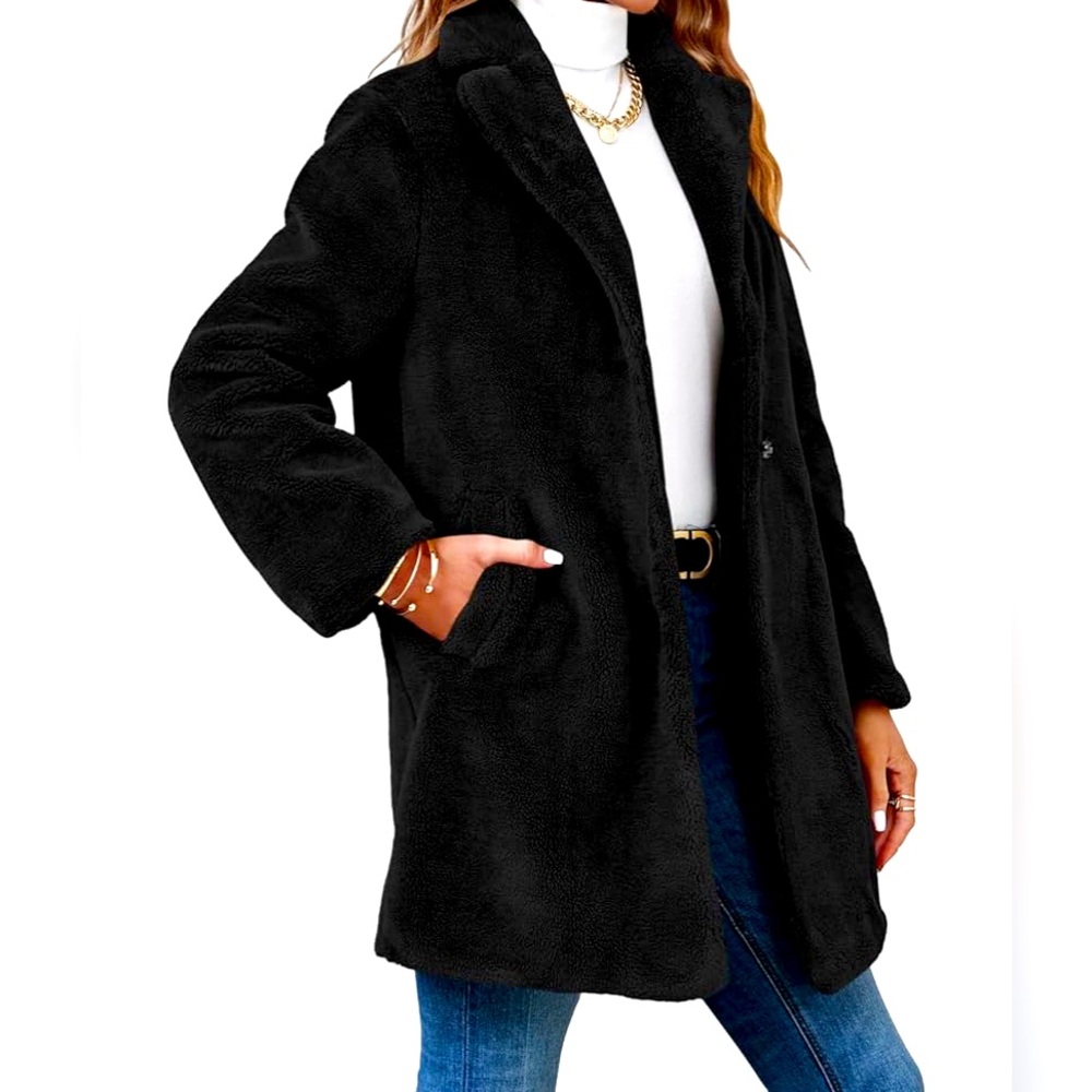 NEW Faux Fur Long Jacket